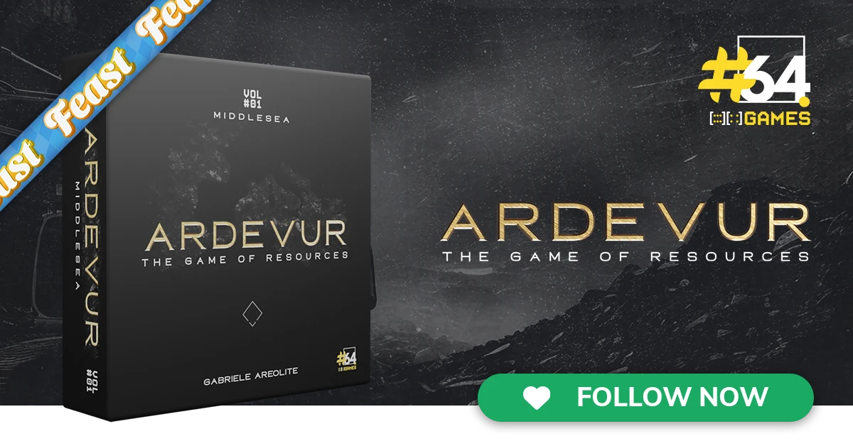 ARDEVUR Gamefound campaign showcased at Gamefound October Feast 2025 with Hashtag 64 at SPIEL Essen Booth 4-B110
